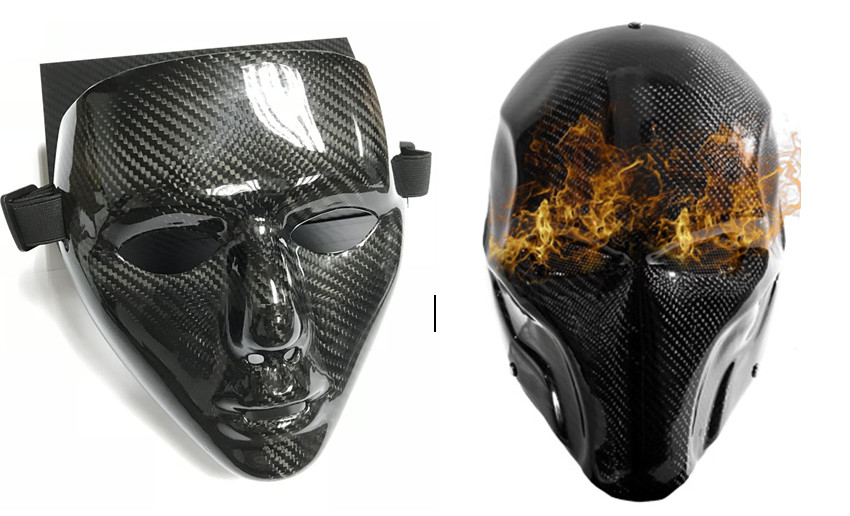 Masques forgés frais faits sur commande et en gros de fibre de carbone pour les hommes et des femmes