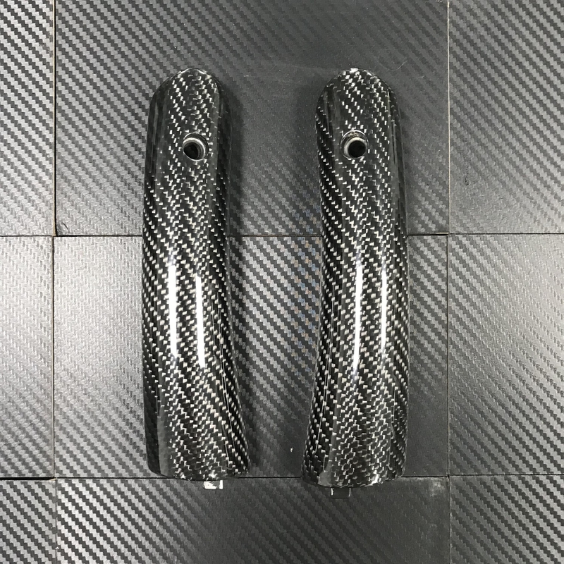 Poignées de porte en acier faites sur commande stratifiées de fibre du carbone 3K de pièces de fibre de carbone